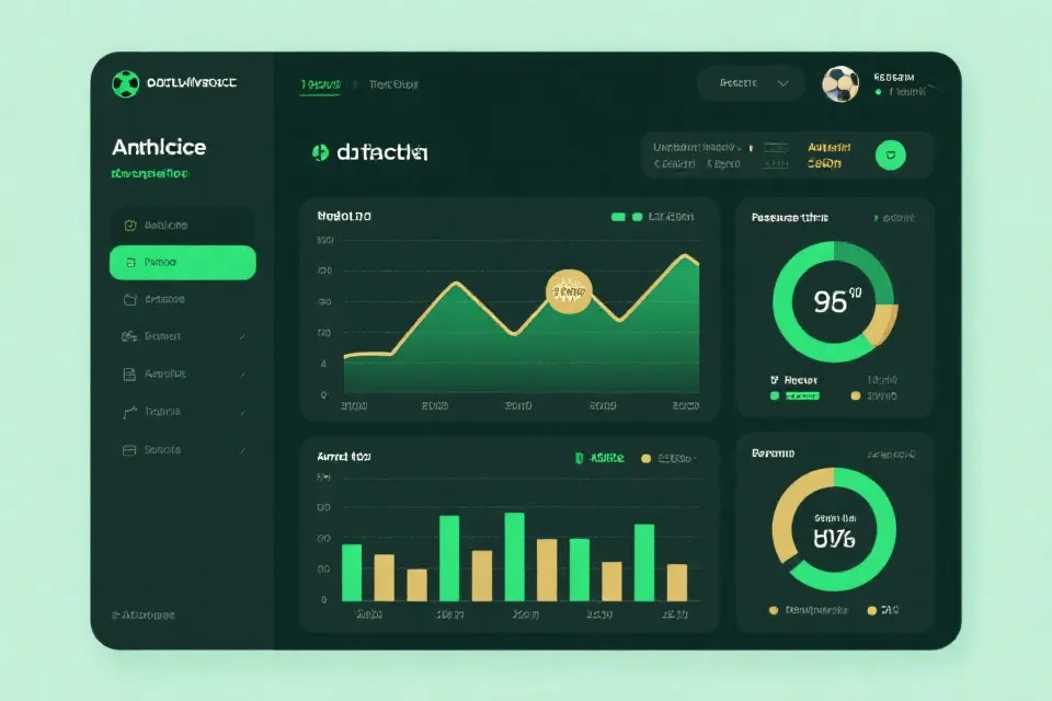 数据面板示意图：攻防指标与走势